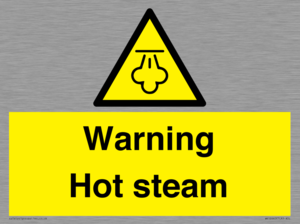 Warning Hot steam